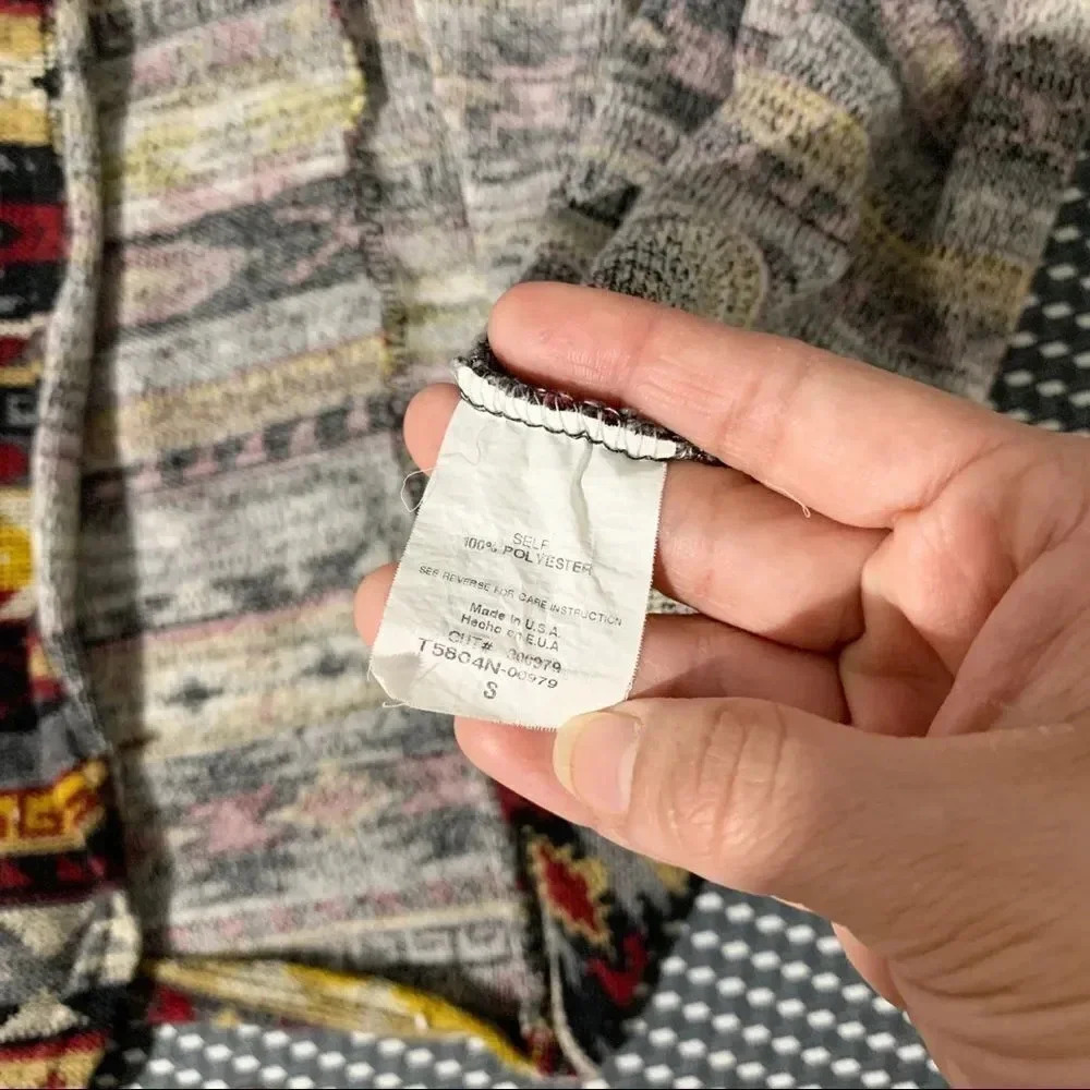 Lush Bohemian sweater cardigan Size S - Picture 5 of 7